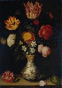 Ambrosius Bosschaert Bloemstilleven in een Wan li vaas oil painting picture wholesale